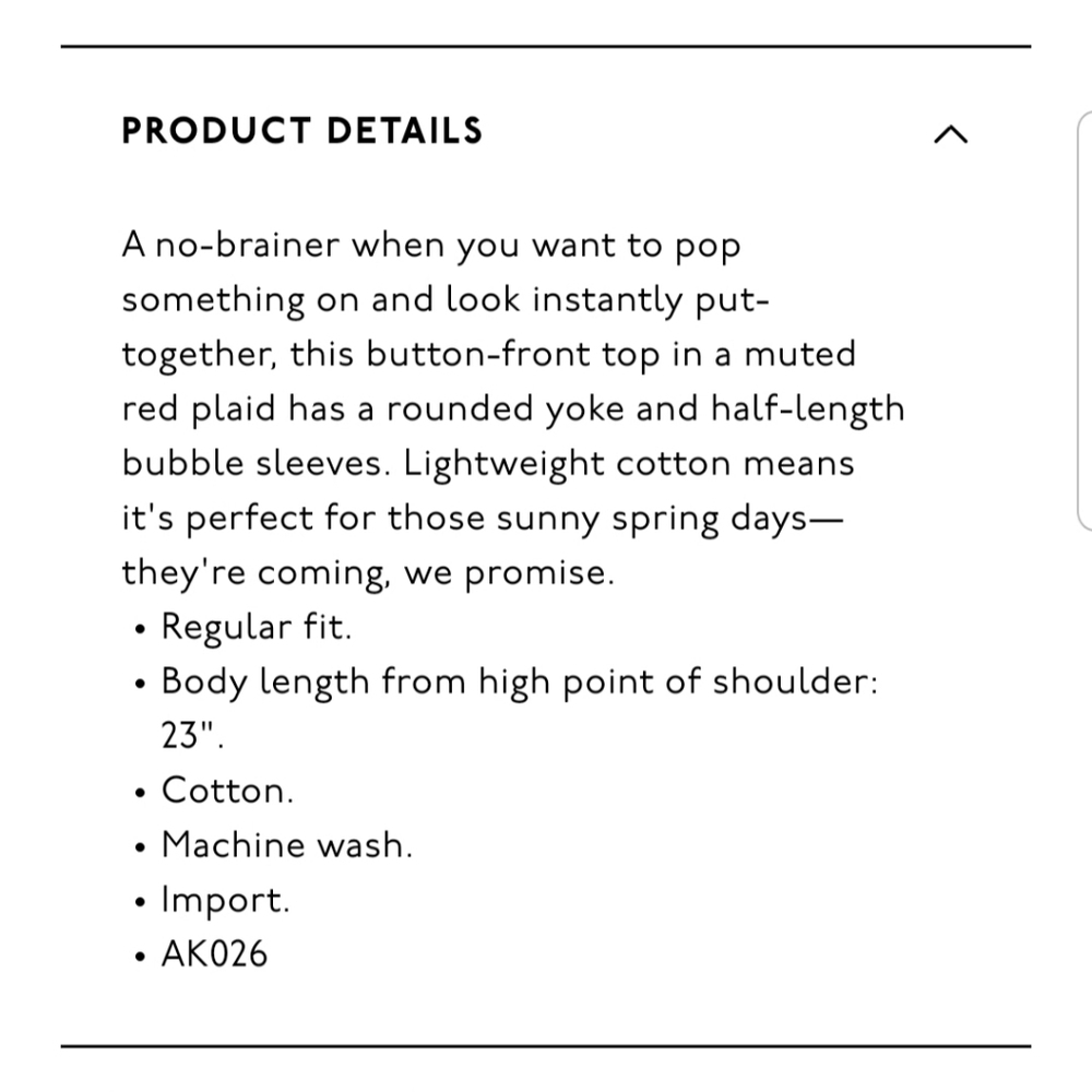 Madewell Prose Shirt in Plaid AK026 - Picture 9 of 9